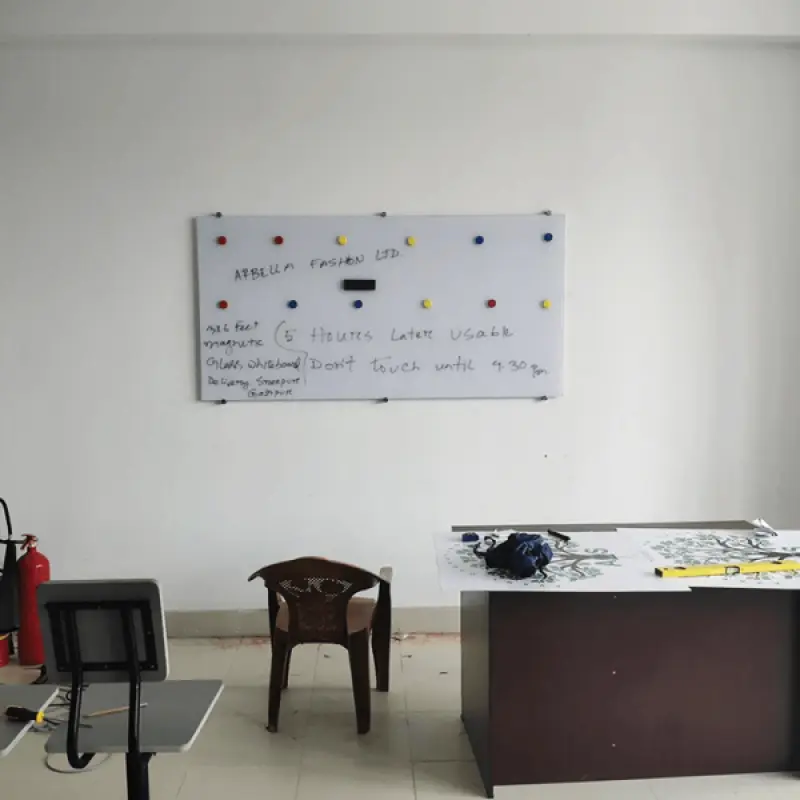 3.5×4 Belgium Ultra White Magnetic Glass Board BD