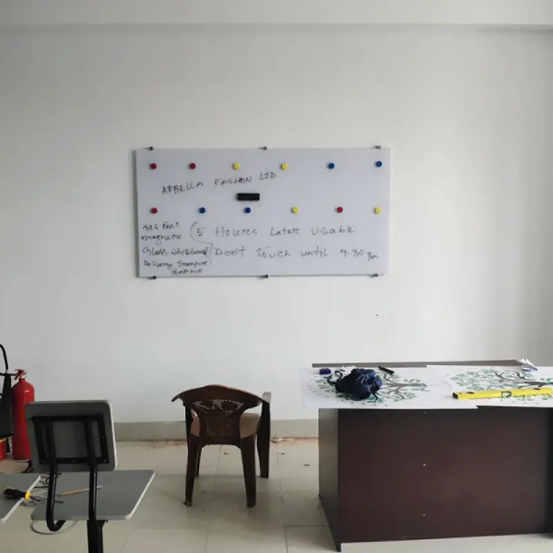 3.5×4 Belgium Ultra White Magnetic Glass Board BD