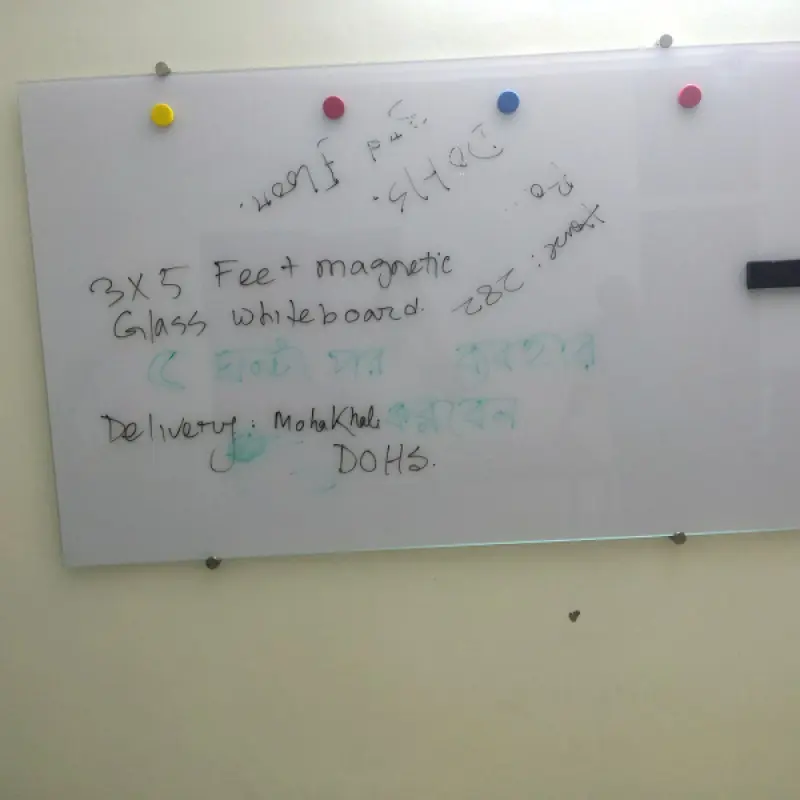 2.5x4 Magnetic Glass Whiteboard | Belgium Ultra White