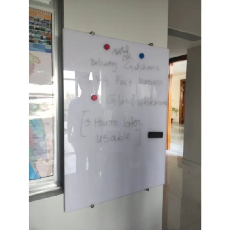 2.5x4 Magnetic Glass Whiteboard | Belgium Ultra White